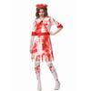 Hot Sale Halloween Horror Nurse Play Costumes Ghost Festival Party Costumes Bloodstained Socks Bloodstained Nurse Uniforms