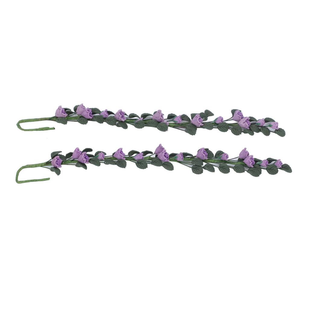 2pcs 1 : 12 Miniature Swing Vine Doll House Accessories Decorative Ornament Clay Doll House Swing   Vine for