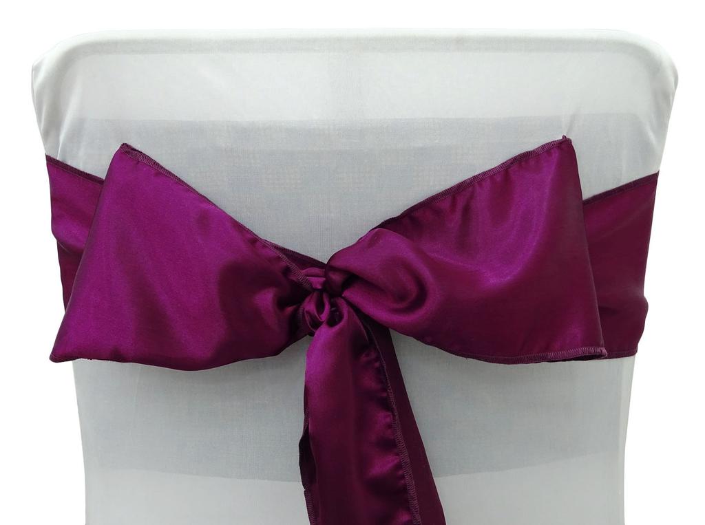 Darling Souvenir Pack Of 75 Satin Chair Sashes Bow Sash For Wedding & Events Supplies Party Decoration Chair Cover Sash - Colors