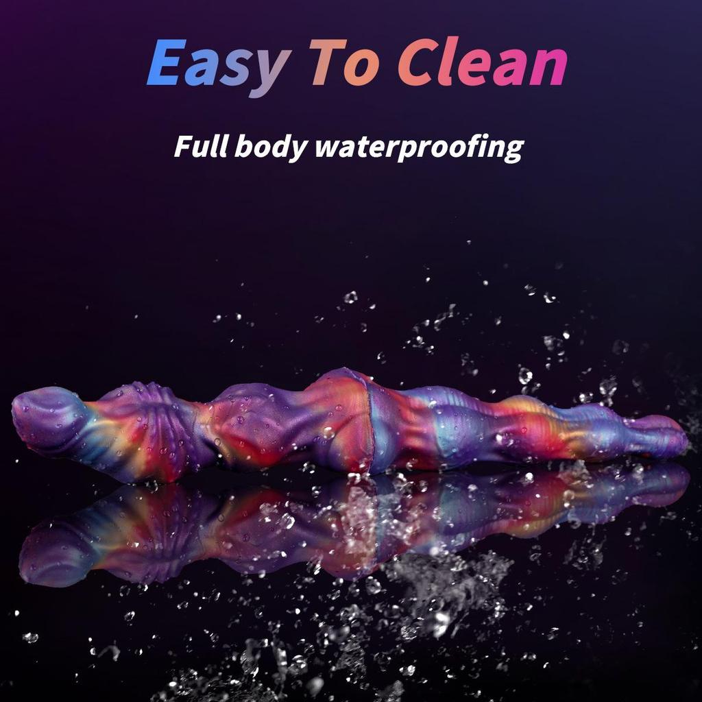 Silikon Doppelkopf Dildo: Dickes, super langes, realistisches Tierdesign Anal-Masturbationstoy