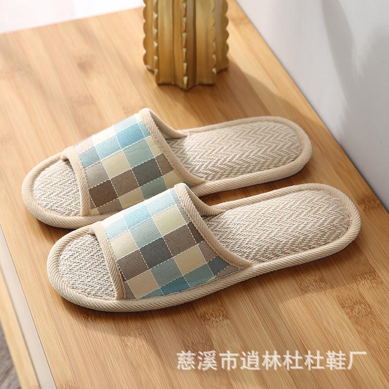 

Льняные тапочки женские весенне-осенние на четыре сезона домашние хлопково-льняные домашние нескользящие летние мужские на заказ 36-37 (suitable for usual sizes 35-36)