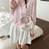 Neue Koreanische Crossbody-Taschen Damen Niedliche Ballett Mode Handtasche Bequeme und Vielseitige Textur Schulter-Aufbewahrungstaschen