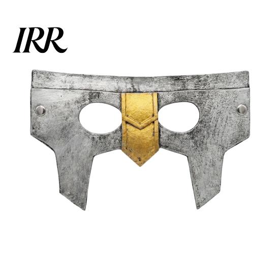 Breathable Lightweight Costume Gear Halloween Medieval Armor Mask, Warrior Cosplay Mask for Party, Vintage Helmet Wide Field of View Style Masquerade