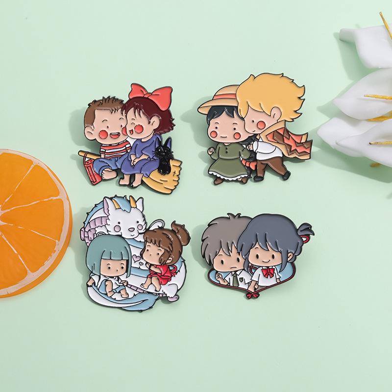 Anime Witch & Howl Chihiro Collection: Exquisite Japanese & Korean Metal Lapel Pin Badge