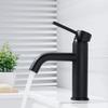 Bateria umywalkowa lungo czarna niska sku rea-b4102