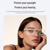 LG12 Smart Bluetooth AI Glasses with UV & Blue Light Protection for Business & Sports