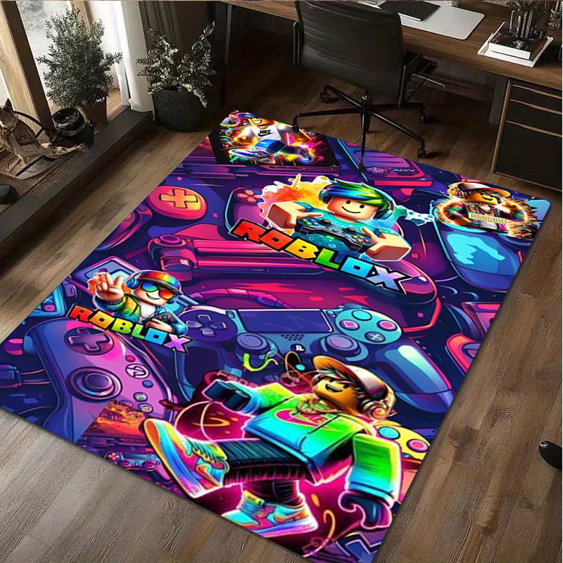 Tappeto per la casa di Roblox Tappeto Decorativo per Ufficio per Soggiorno Camera da Letto Zerbino Tappeto per Pavimento Tappeto per Area Sedia da Computer