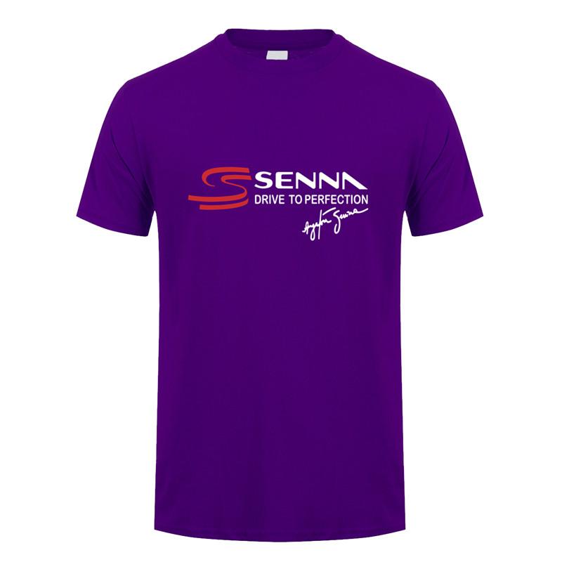 Ayrton Senna T Shirt Unisex Short Sleeve Cotton Senna Drive To Perfection Tshirt Top Tees Tshirts Lh148
