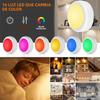 RGB Color Under Cabinet Lights Wireless Battery LED Lights Remote Control Dimmable Wardrobe Night Lamp For Bedroom Kitchen