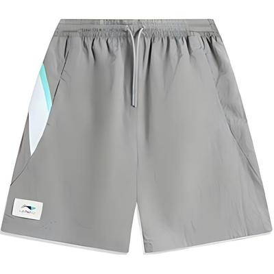 Li Ning Loose Comfortable Simple Casual Shorts Unisex Shorts Moon-Gray AKSU951-4