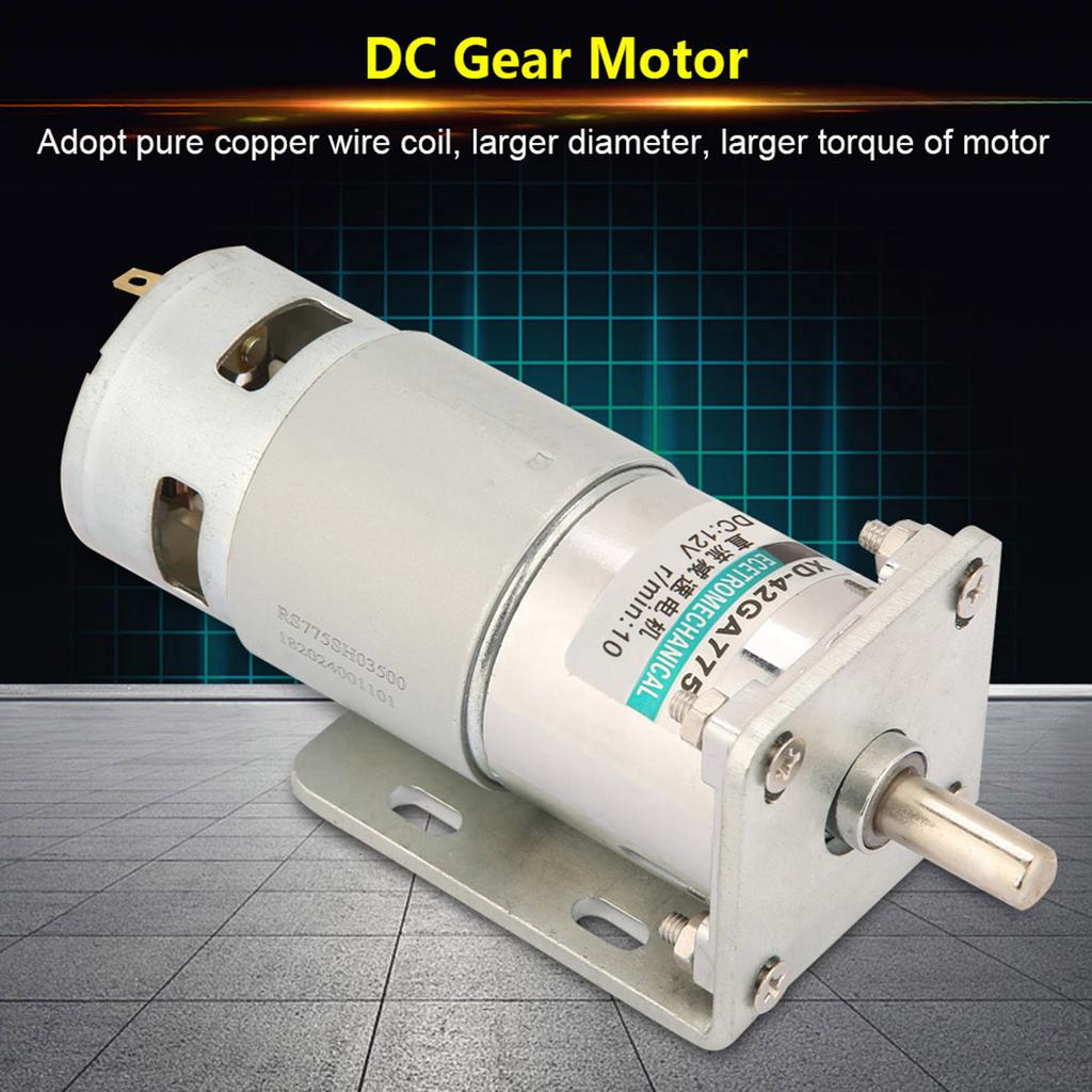 XD‑42GA775     Gear Motor Large Torsion   Speed Motor with Bracket(10RPM12V)