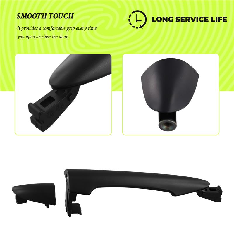 For Kia Picanto 2011-2016 Rear Exterior Door Handle Outside Handle Assembly 83661-1Y000 Rear Right