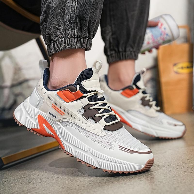 

Большой размер 48, четыре сезона, новые мужские кроссовки с низким верхом из сетчатой ткани, дышащие, для занятий спортом на открытом воздухе, корейская версия молодежных кроссовок Tide 39