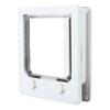 Cat Door for Thin Plates 4 Way Locking Pet Door Interior Cat Door with Magnetic Flap for Cats Up To 18 Lbs Easy To Install On Sliding Doors Cat House