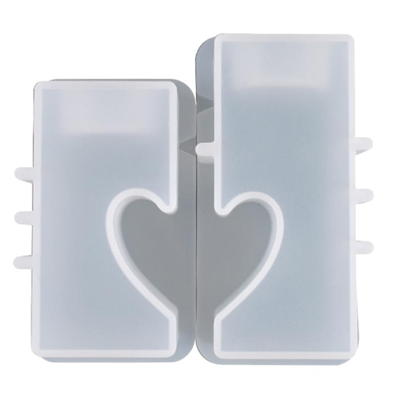 Handicraft Heart Candle Holder Epoxy Resin Casting Mould Silicone Resin Mold Home Ornament DIY Accessories Resin Mold