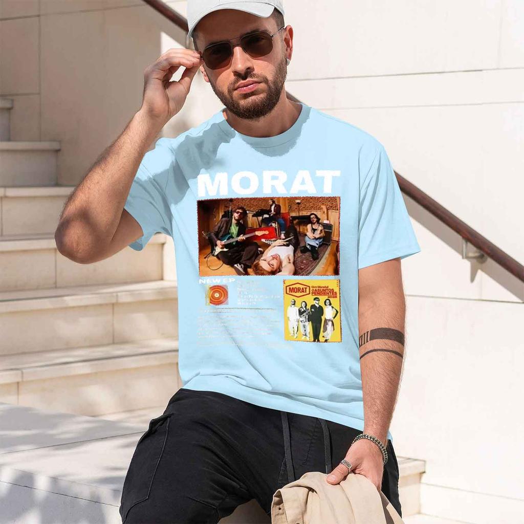 Morat Band Studio Session Album Showcase Morats Al Journey Highlights Unisex Kleidung Unisex Rundhals T-Shirt 2026 Neues Modell Unisex