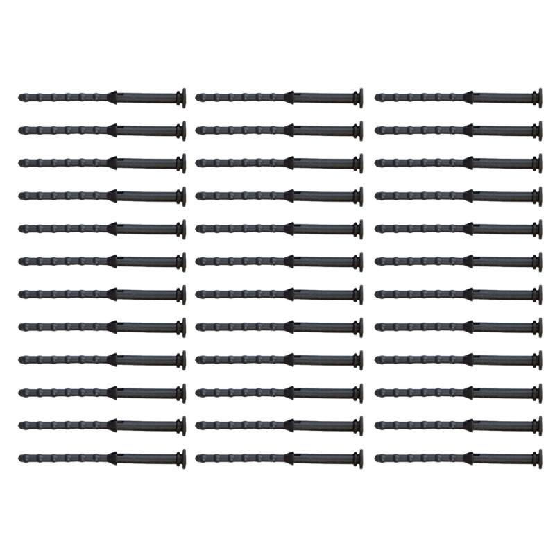 

12/24/36 шт. Вентилятори корпусу ПК Комп ютерний вентилятор охолодження Гвинти кріплення вентилятора Штифт кріплення вентилятора процесора Заклепка Чорний М яка гума Зменшення шуму