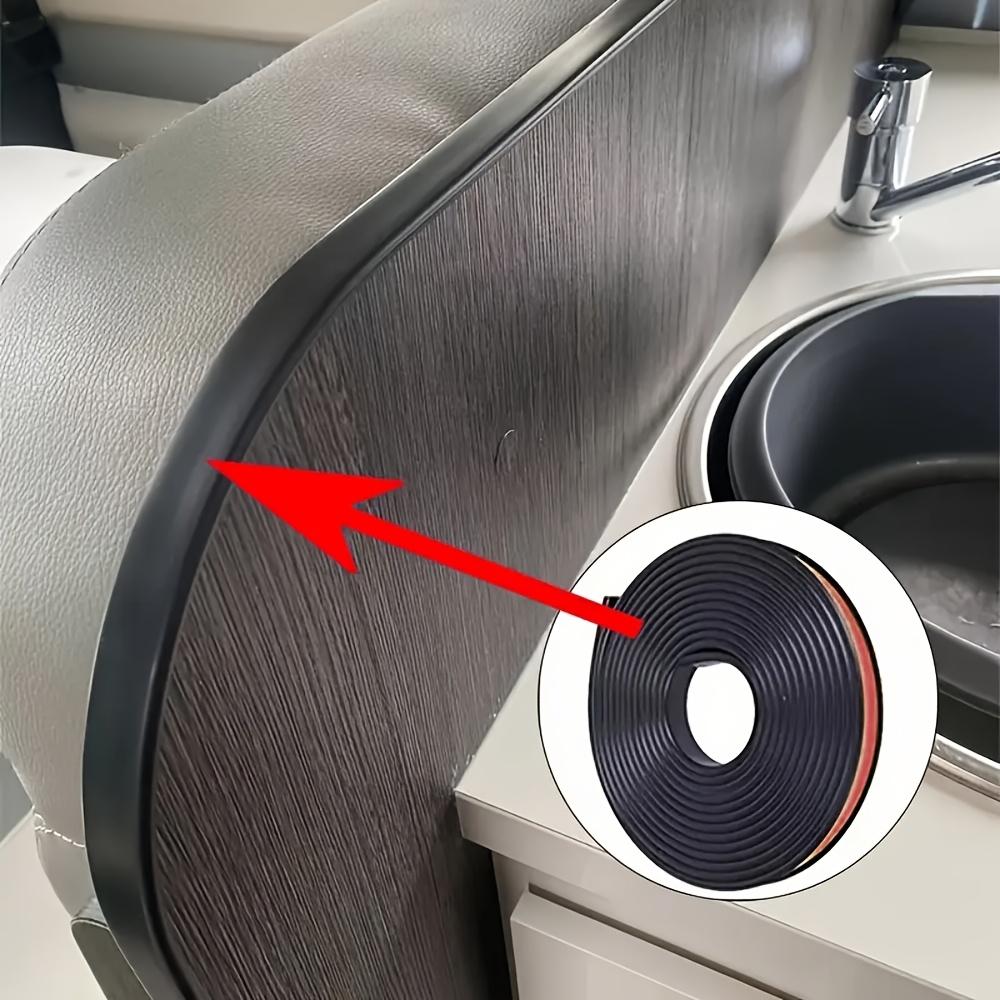 1PC 10m/393.7inch Self-Adhesive Edge Banding Tape Furniture Wood Board Cabinet Table Chair Protector U-Shaped Silicone Rubber