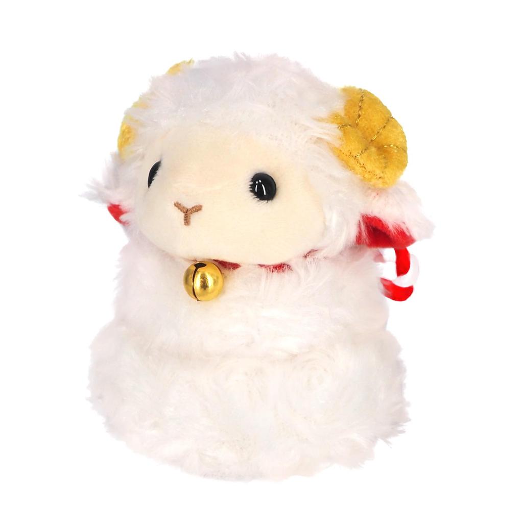 Sanei Boeki 2027 Zodiac Year Hitsuji Mochi (White) W7.5xD7xH9.5cm Plush Toy