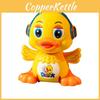 Baby Swirling Yellow Duck Toy With Lights And Sound For Infant Development