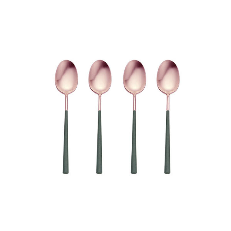 [belo inox] Emerald Rose Gold Teaspoon 4P Set