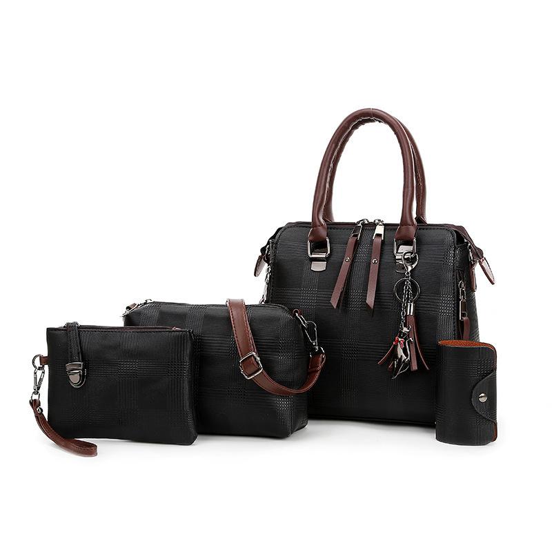 Mother and child bag, new women's bag, four-piece set, shoulder bag, portable oblique span bag, lightweight