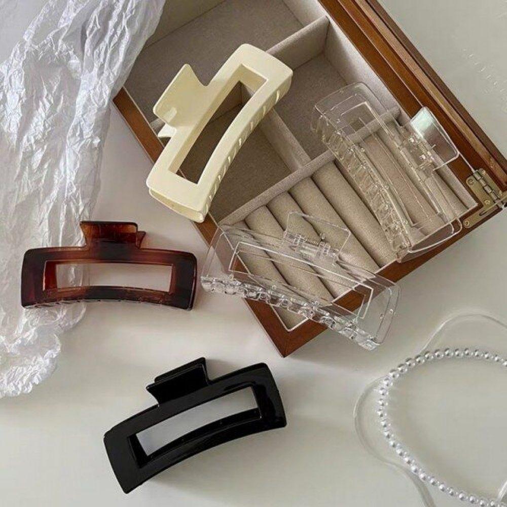 

Заколка для волос Mno квадратный дизайн заколка для волос половина головы заколка для волос пучок brown