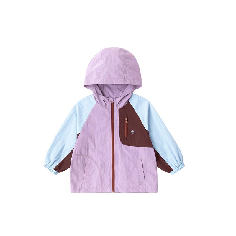 Dudu Family Girls Water-Resistant Hooded Spring Jacket 80
