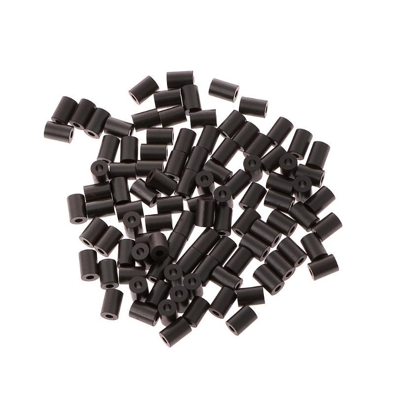 100x Manicotto in Ferrite 3.5x5x1.5mm Nuclei Filtro ad Anello Perla Toroidale in Ferrite, Filtri ad Anello con Nucleo Toroidale per Soppressione del R