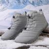 Unisex Warm Cotton Outdoor Sports Shoes Hiking Climbing Skiing Waterproof Warm Footwear Non-Slip Rubber Sole Winter Boots