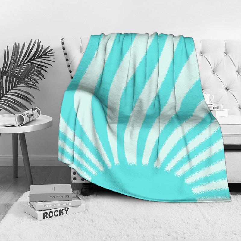 Soft Fleece Blanket with Sun Design Kids Teens Bed Sofa Throw Blanket for Girls Boys Gift