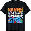 T-shirt Thème Fête d'Anniversaire Nounou Sous-Marin Fille Animaux Marins Océan