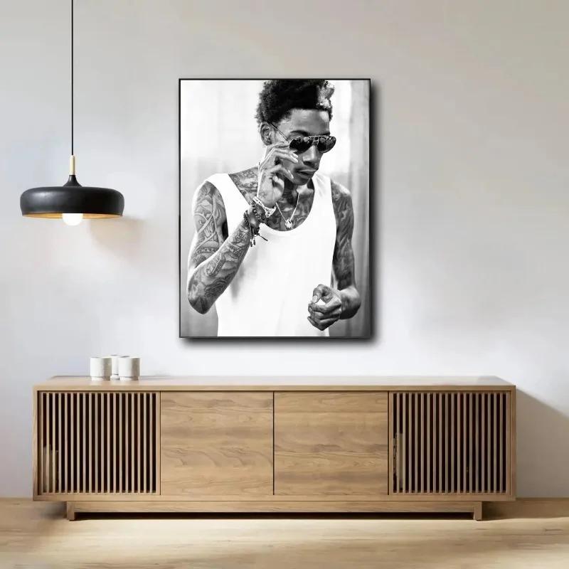 Wiz Khalifa Dekoration Kunstposter Wandkunst Personalisierbares Geschenk Modernes Familien Schlafzimmer Dekor Leinwandgemälde