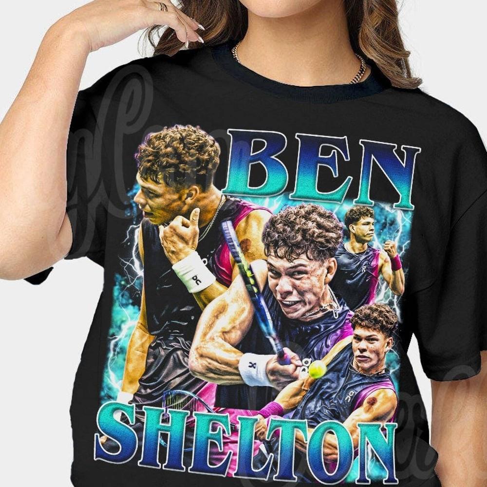 Ben Shelton Tennis T-Shirt Ben Shelton Vintage Graphic Tee Tennis Graphic Tees Unisex T-Shirt M