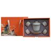 Luxury Ru Kiln Chinese Gongfu Tea Set Ceramic Teapot with Cups Gift Box Home Office Tea Ceremony