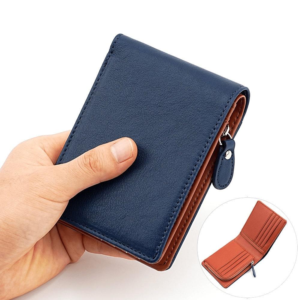 New Japanese high-end men's short card bag wallet