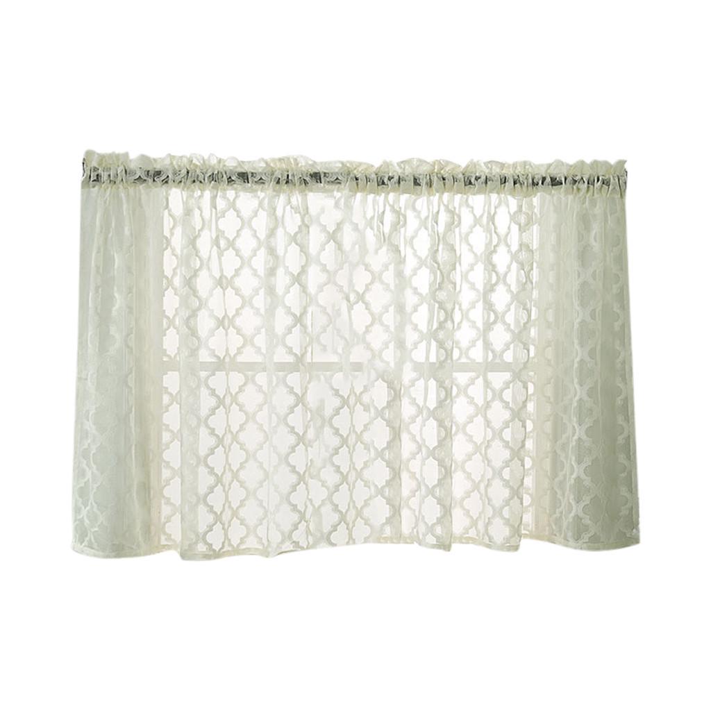 

Кружевная изящная тюль-жаковая драпировка с геометрическим рисунком, оконная драпировка, ткань с балдахином