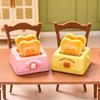 Dollhouse Miniature Toaster Accessory Mini Resin Kitchen Bread Appliance Model for Doll House Breakfast Scene Display