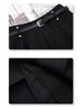 2025 College Style Pleated A-Line High Waist Slimming Skirt - Small Size, Versatile Midi & Short Options for Women