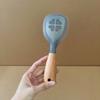 Wooden Handle Silicone Rice Spoon Household Heat-resistant Spoon  Kitchen Gadgets