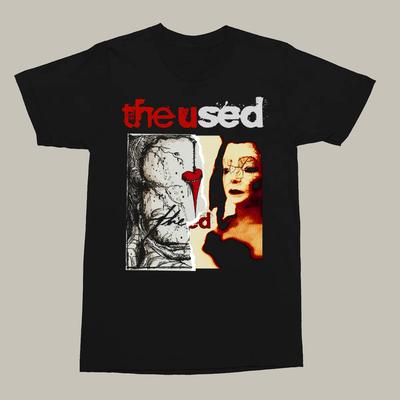 NEU Das gebrauchte Band Kurzarm Schwer Baumwolle Schwarz Unisex T-Shirt