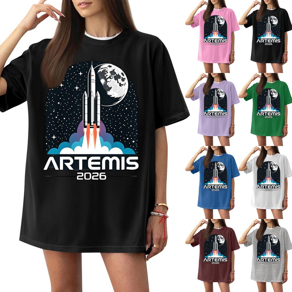 Women's Casual Letter Print Short-sleeved Top T-shirt