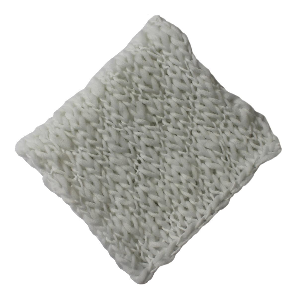 

Newborn Photography Props Blanket Woolen Strip Thick Line Square Blanket Baby Photography Background Blanket 50x50cm білий