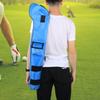 Nylon Portable Waterproof Children Soft Foldable Golf Club Bag for Outdoor Practice TrainingBlue