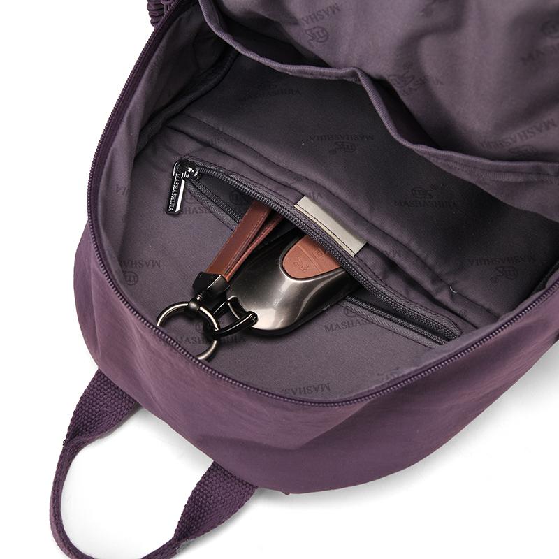Compact Lightweight Backpack with Multiple Pockets and Front Flap Design for Daily Use and Travel