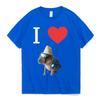 Funny I Heart Capybara T Shirt Kawaii Graphic T-shirts Unisex Women Cotton Casual Short Sleeves Oversized Harajuku Streetwear Tees