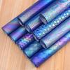 100x137cm Regenbogen PVC Kunstleder Stoff Laser schillerndes PU Leder Material für DIY Taschen Kosmetiktaschen Rucksäcke Gürtel Abdeckungen