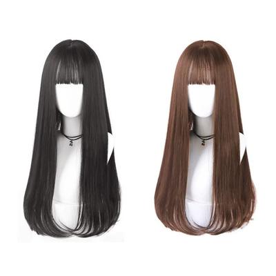 Natural C-curl Wave Long Hair Wig Full Wig Women's Long Wig