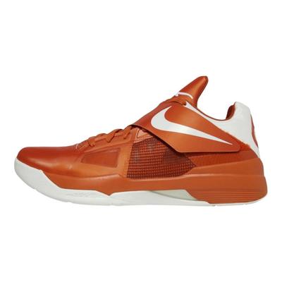 KD 4 Ademende Veerkrachtige Grip Lage Basketbalschoenen Heren Oranje IB3555-800