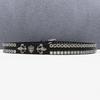 Abi Y2K Personalized Leather Belt with Rivet & Eyelet Design